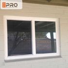 پنجره های کشویی آلومینیومی دو جداره سفارشی ساخته شده با الگوی بازشو افقی سیستم مسیر پنجره کشویی