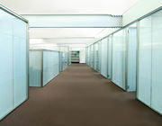 قاب دیوارهای پارتیشن اداری مدولار شیشه ای 12 میلی متری با پوشش پودری یا سبک بدون قاب