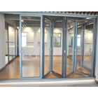 درب های کشویی خارجی بی تاشو آلومینیومی درب های شیشه ای تاشو گواهی ISO درب های کشویی تاشو پاسیو