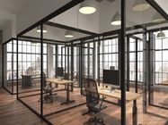 دیوار آلومینیومی مدرن دیوارهای پارتیشن شیشه ای داخلی برای دفاتر