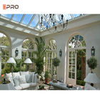سقف شیب دار شیشه ای گرم شده زمستانی باغ آفتابی هنرستان