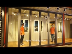 سیاه چند پانل آلومینیوم درب های تاشو قابل استفاده از انرژی