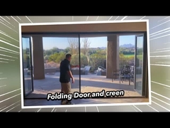 2mm آلومینیوم درب های شیشه ای ضد آب و هوا 2.1m ارتفاع