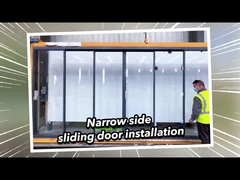 2mm آلومینیوم درب های شیشه ای ضد آب و هوا 2.1m ارتفاع