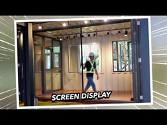 2mm آلومینیوم درب های شیشه ای ضد آب و هوا 2.1m ارتفاع