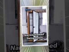 2mm آلومینیوم درب های شیشه ای ضد آب و هوا 2.1m ارتفاع