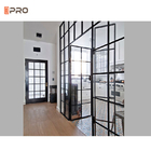 پارتیشن دیواری شیشه ای اداری قابل استفاده مجدد پارتیشن دو جداره شفاف قابل جداسازی با کرکره
