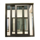 پنجره های کششی آلومینیوم باز عمودی با صفحه شیشه ای پنجره های کششی بازسازی خانه