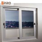 پنجره کشویی آلومینیومی سفید صرفه جویی در مصرف انرژی با پنجره کشویی شیشه ای بازتابنده پنجره کشویی آلومینیومی