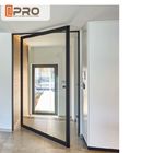 سفارشی - ساخته شده داخلی درب های محوری آلومینیومی برای تقسیم کننده های اتاق ISO9001 درب محوری درب ورودی شیشه ای لولای محوری