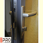 درب‌های لولایی آلومینیومی PVDF خاکستری با لولا جهت باز شدن به بیرون برای لولای درب لولای درب فولادی