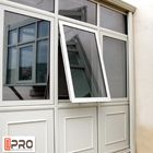 درب و پنجره تک‌شیشه آلومینیومی با اندازه استاندارد چرخش پنجره‌های آلومینیومی آویزان بالا