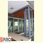 پنجره های آلومینیومی دو تایی انرژی باد با اندازه سفارشی برای پنجره شیشه ای تاشو بدون قاب مسکونی و تجاری
