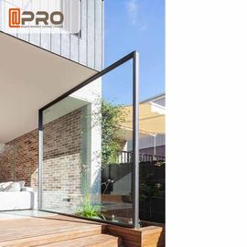 درب‌های محوری آلومینیومی شیشه‌ای شفاف برای هوابندی منازل مسکونی درب جلوی محوری درب بیرونی، لولای محوری